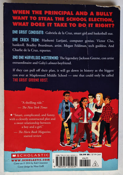 The Great Greene Heist by Varian Johnson (Good, 2014, Pbk, 236 pgs, Scholastic)