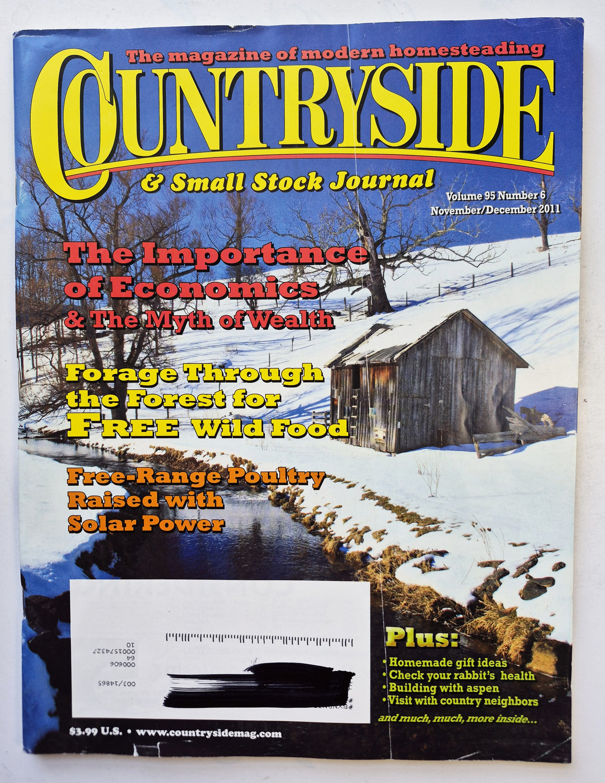 Countryside & Small Stock Journal Set: Volume 95 No.1-6 Jan-Dec (2011, Very good)