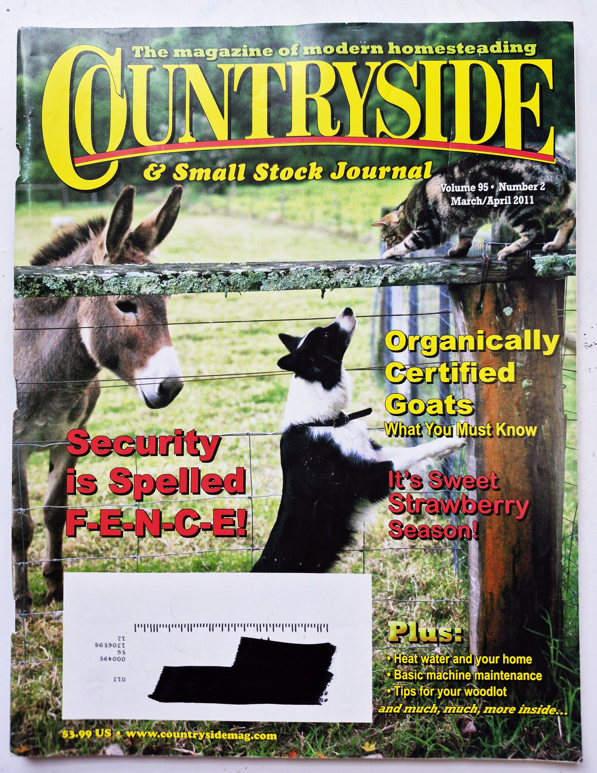 Countryside & Small Stock Journal Set: Volume 95 No.1-6 Jan-Dec (2011, Very good)