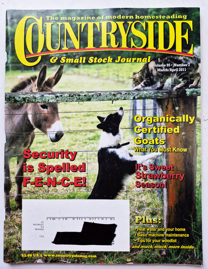 Countryside & Small Stock Journal Set: Volume 95 No.1-6 Jan-Dec (2011, Very good)