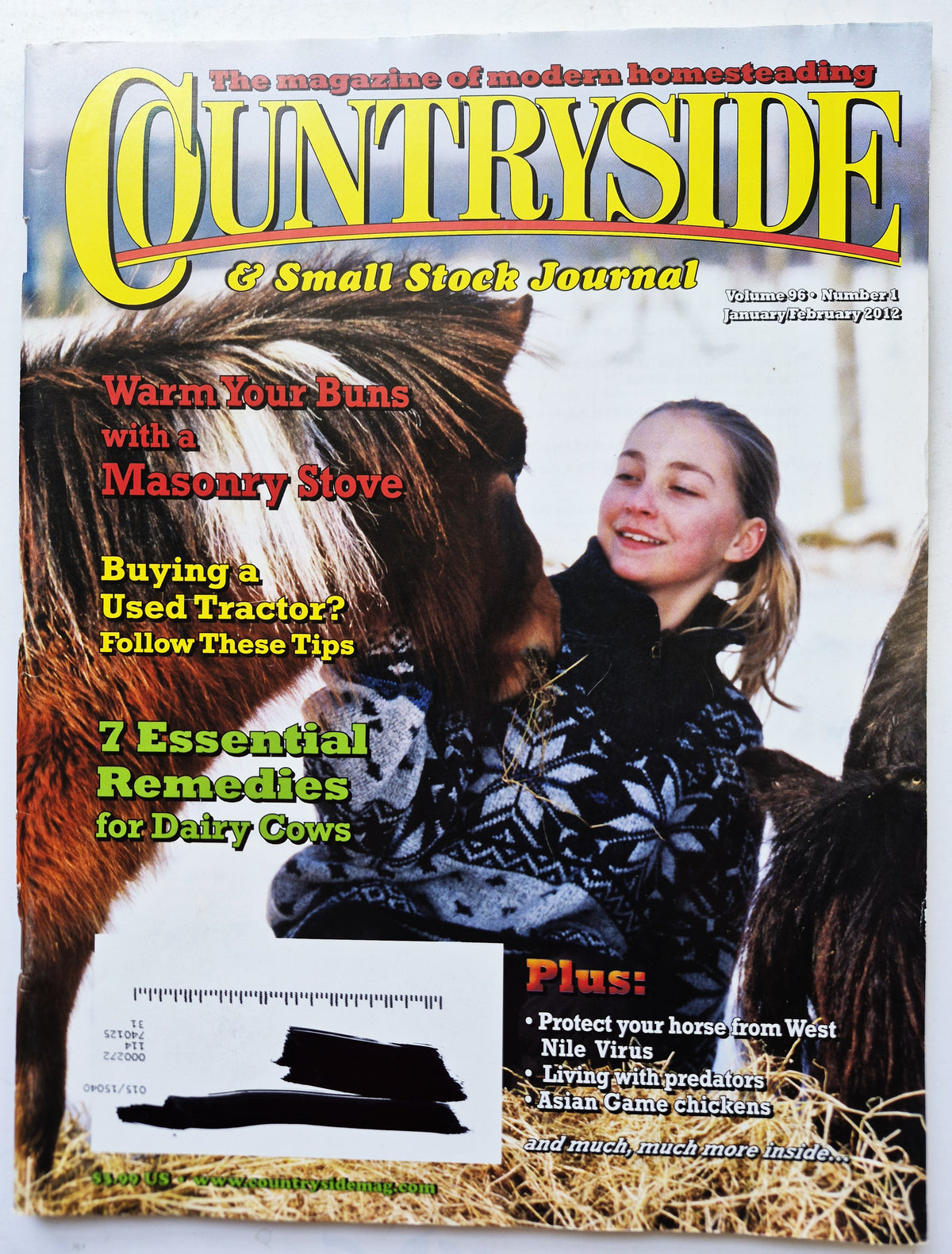 Countryside & Small Stock Journal Set: Volume 96 No. 1-6 Jan-Dec (2012, Very good)