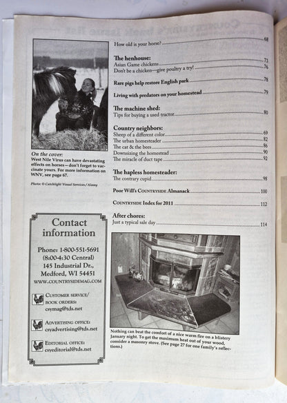 Countryside & Small Stock Journal Set: Volume 96 No. 1-6 Jan-Dec (2012, Very good)