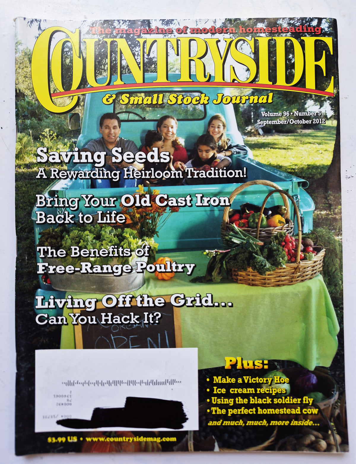 Countryside & Small Stock Journal Set: Volume 96 No. 1-6 Jan-Dec (2012, Very good)