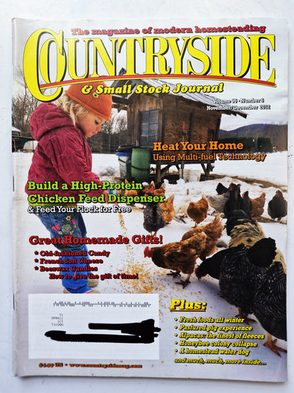 Countryside & Small Stock Journal Set: Volume 96 No. 1-6 Jan-Dec (2012, Very good)