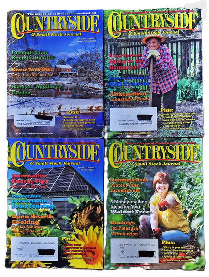 Countryside & Small Stock Journal Set: Volume 97 No. 1-4 Jan-Aug (2013, Very good)