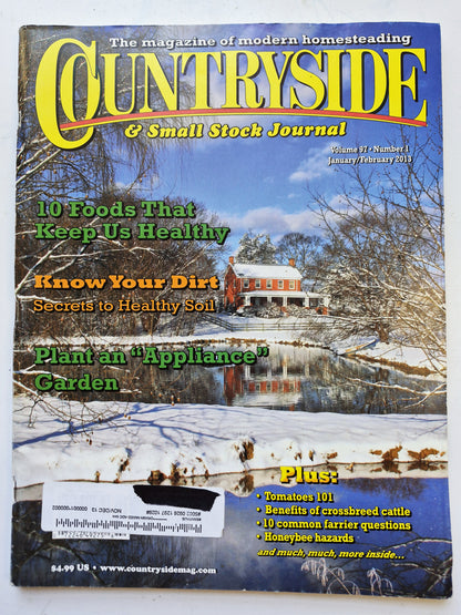 Countryside & Small Stock Journal Set: Volume 97 No. 1-4 Jan-Aug (2013, Very good)