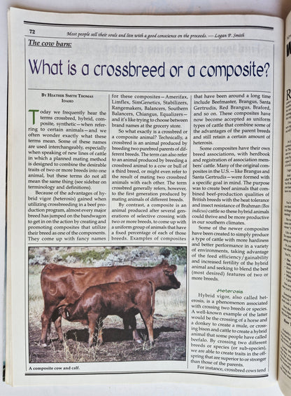 Countryside & Small Stock Journal Set: Volume 97 No. 1-4 Jan-Aug (2013, Very good)