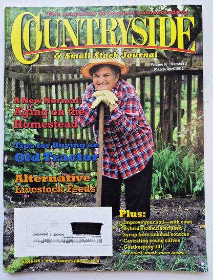 Countryside & Small Stock Journal Set: Volume 97 No. 1-4 Jan-Aug (2013, Very good)