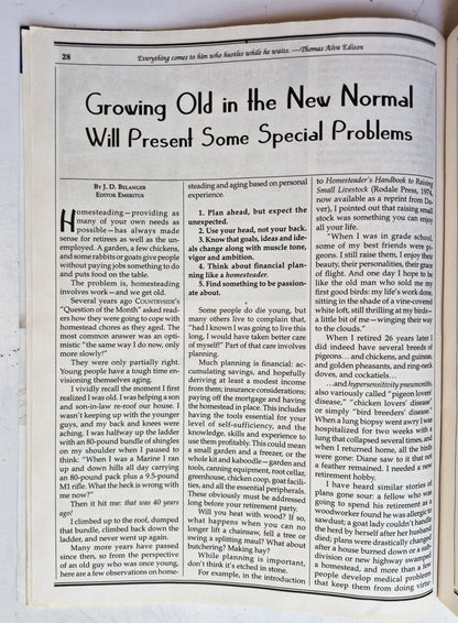 Countryside & Small Stock Journal Set: Volume 97 No. 1-4 Jan-Aug (2013, Very good)