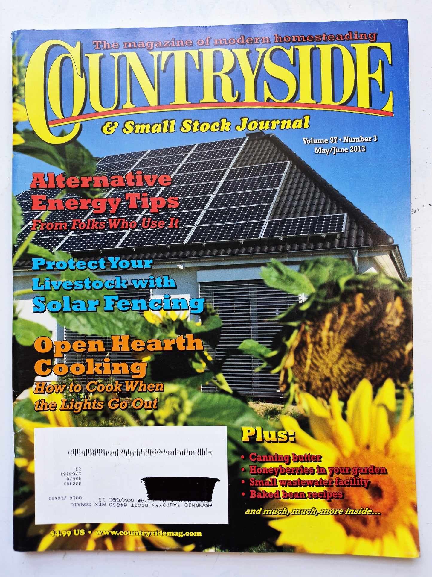 Countryside & Small Stock Journal Set: Volume 97 No. 1-4 Jan-Aug (2013, Very good)