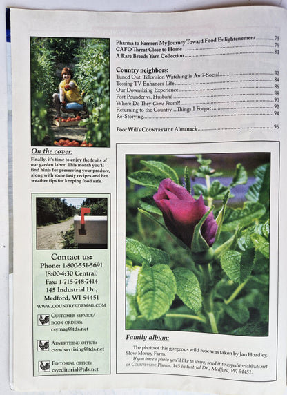 Countryside & Small Stock Journal Set: Volume 97 No. 1-4 Jan-Aug (2013, Very good)