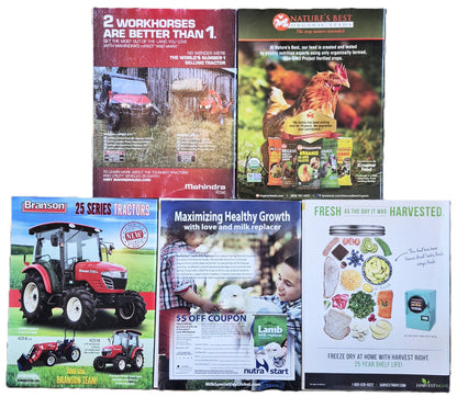 Countryside & Small Stock Journal Set: Volume 101 No. 1-5 Jan-Oct (2017, Very good)