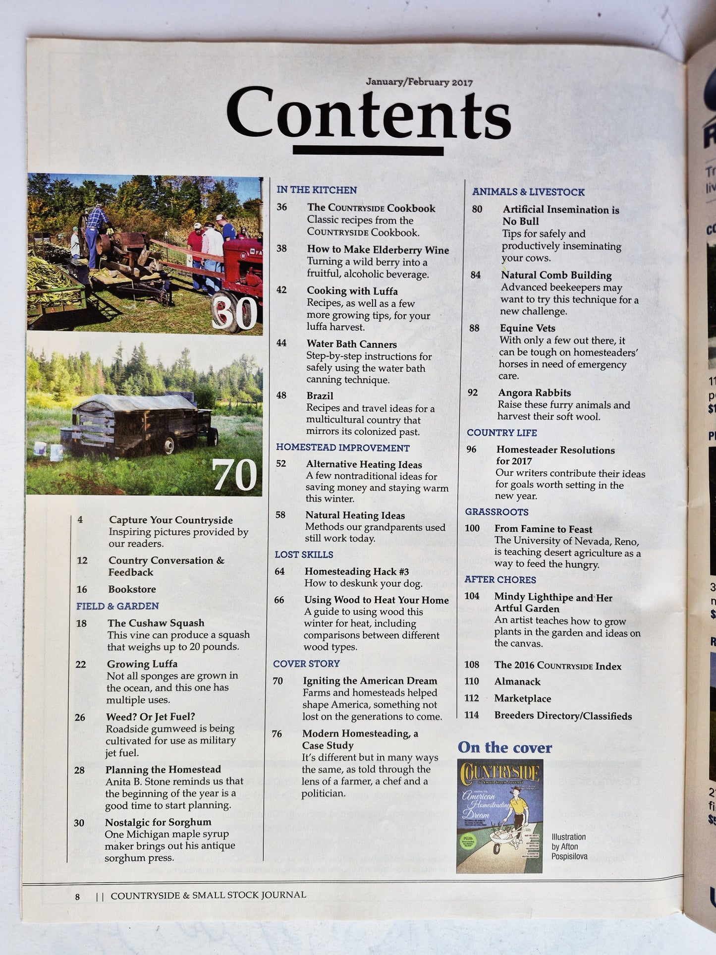 Countryside & Small Stock Journal Set: Volume 101 No. 1-5 Jan-Oct (2017, Very good)