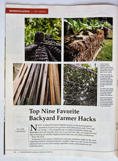 Countryside & Small Stock Journal Set: Volume 101 No. 1-5 Jan-Oct (2017, Very good)
