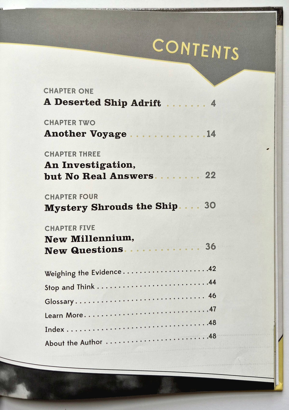The Mystery of the Mary Celeste by Barbara Krasner (Very good, 2016, HC, 48 pgs, Abdo Pub.)