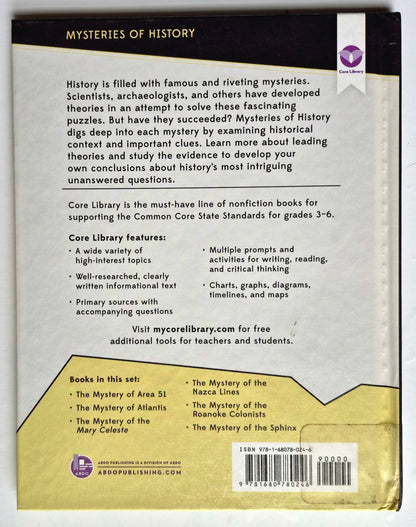The Mystery of the Mary Celeste by Barbara Krasner (Very good, 2016, HC, 48 pgs, Abdo Pub.)
