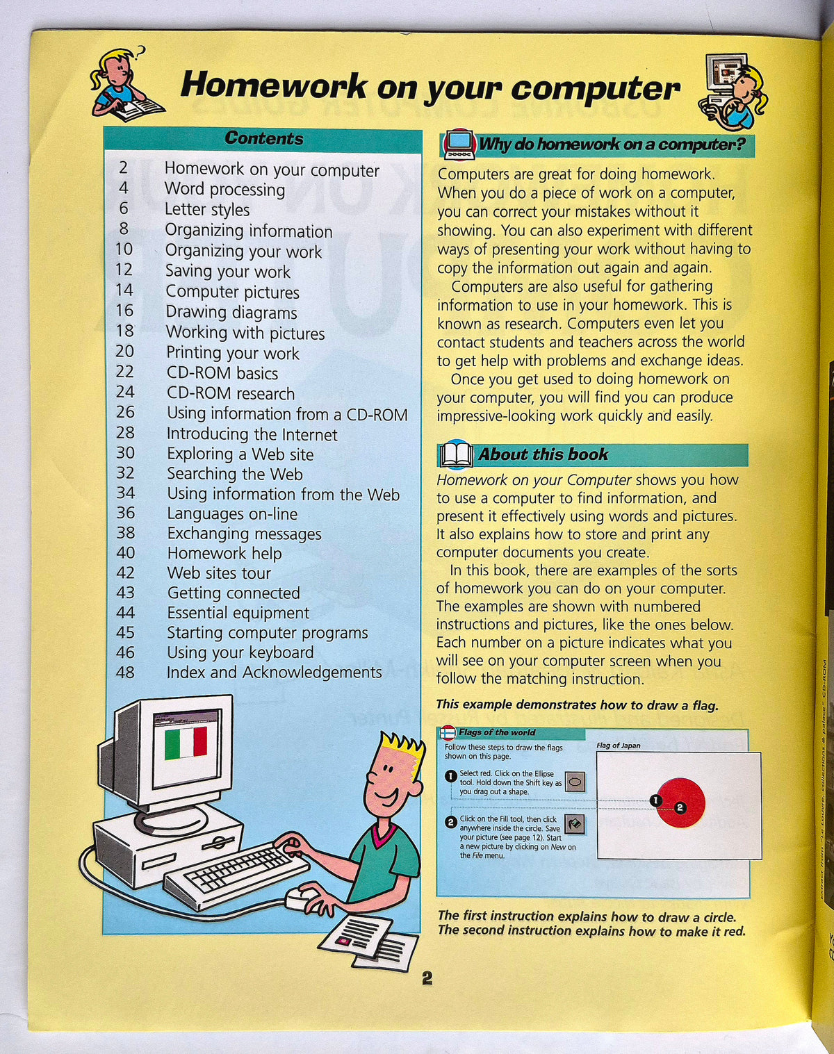 Usborne Computer Guides: Homework on Your Computer by Asha Kalbag; Jonathan Sheikh-Miller (Very Good, 1999, Pbk, 48 pgs, Scholastic)