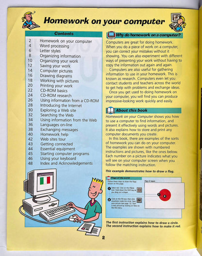Usborne Computer Guides: Homework on Your Computer by Asha Kalbag; Jonathan Sheikh-Miller (Very Good, 1999, Pbk, 48 pgs, Scholastic)