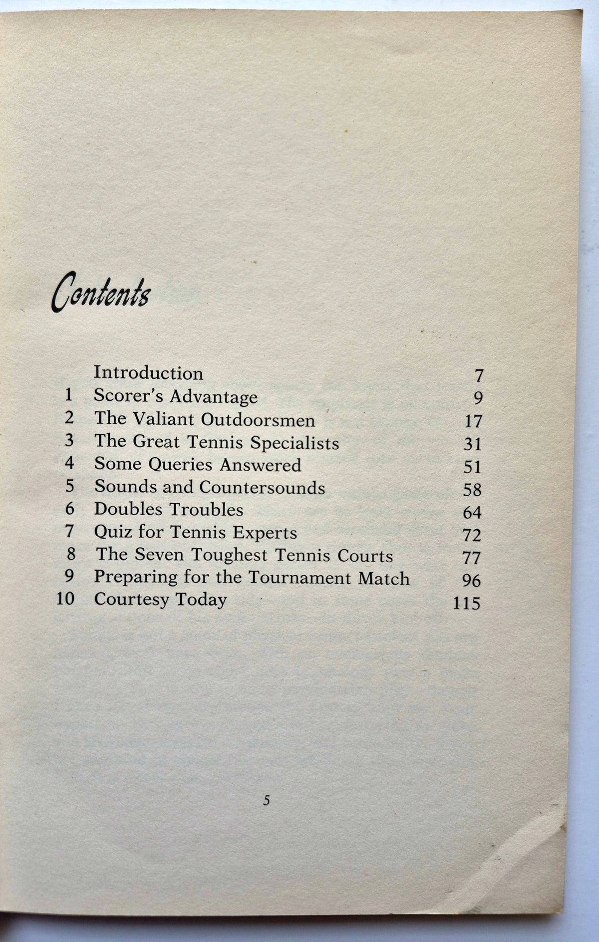 The Underhanded Serve: Or How to Play Dirty Tennis by Rex Lardner (Good, 1968, Pbk, 122 pgs, Hawthorn Books)