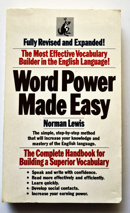 Word Power Made Easy by Norman Lewis (Very good, 1978, Pbk, 528 pgs, Pocket Books)