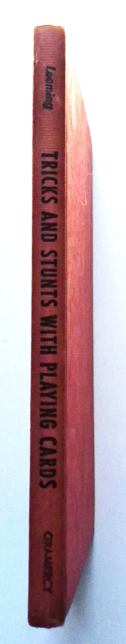 Tricks and Stunts with Playing Cards Plus the Game of Solitaire by Joseph Leeming (Good, 1949, HC, 107 pgs, Gramery Publishing)