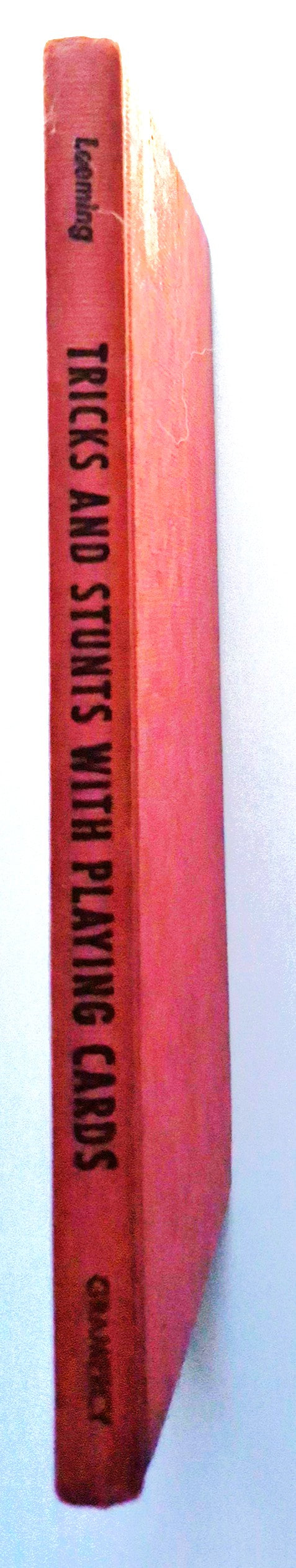 Tricks and Stunts with Playing Cards Plus the Game of Solitaire by Joseph Leeming (Good, 1949, HC, 107 pgs, Gramery Publishing)