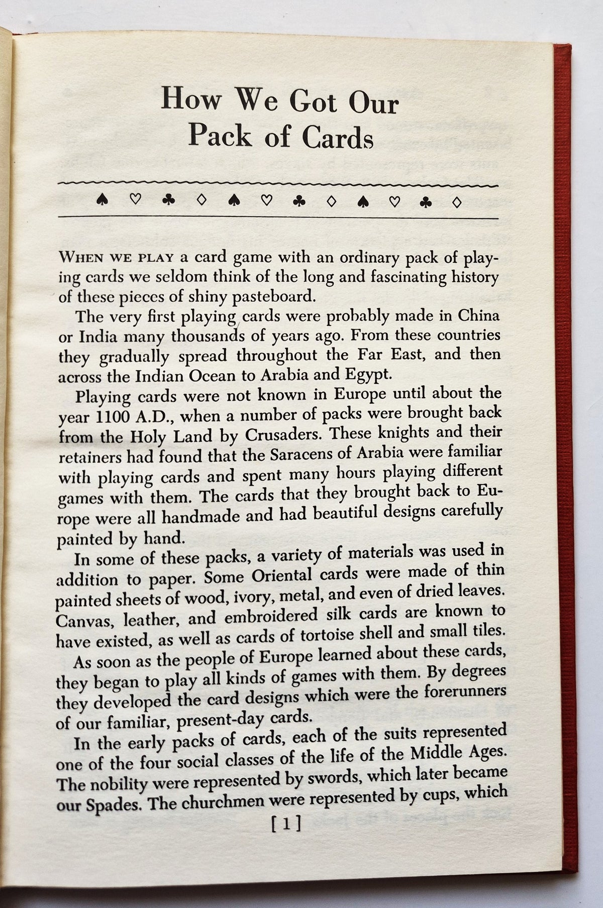 Tricks and Stunts with Playing Cards Plus the Game of Solitaire by Joseph Leeming (Good, 1949, HC, 107 pgs, Gramery Publishing)