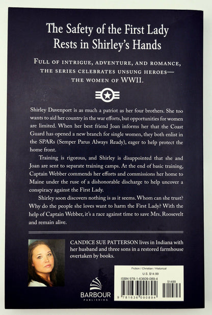 Salvando a la Sra. Roosevelt por Candice Sue Patterson (Heroínas de la Segunda Guerra Mundial, Nueva, 2021, Rústica, 256 págs, Barbour Books)