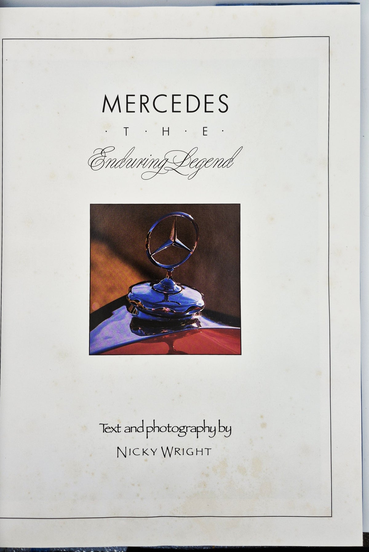 Mercedes: The Enduring Legend by Nicky Wright (Good, 1991, HC, 160 pgs, Colour Library Books)