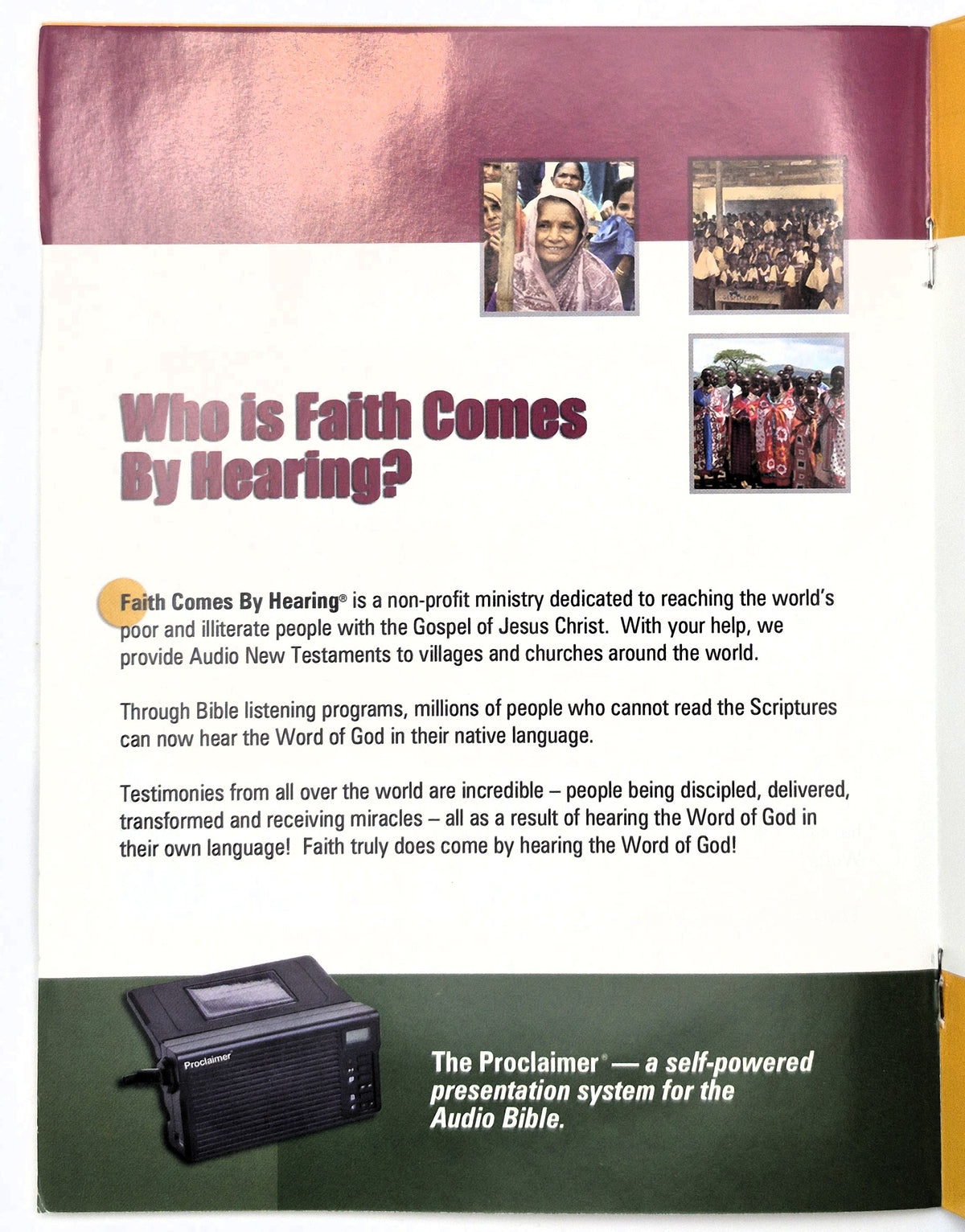 You've Got the Time KJV New Testament MP3 Disc by Hosanna (Like New, 1997, Faith Comes By Hearing)