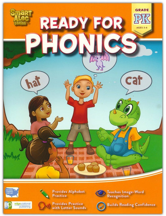 Smart Alec: Ready For Phonics Pre-K by Zarina Hazan (New, 2019, Pbk, 48 pgs, Edgeucational Pub)