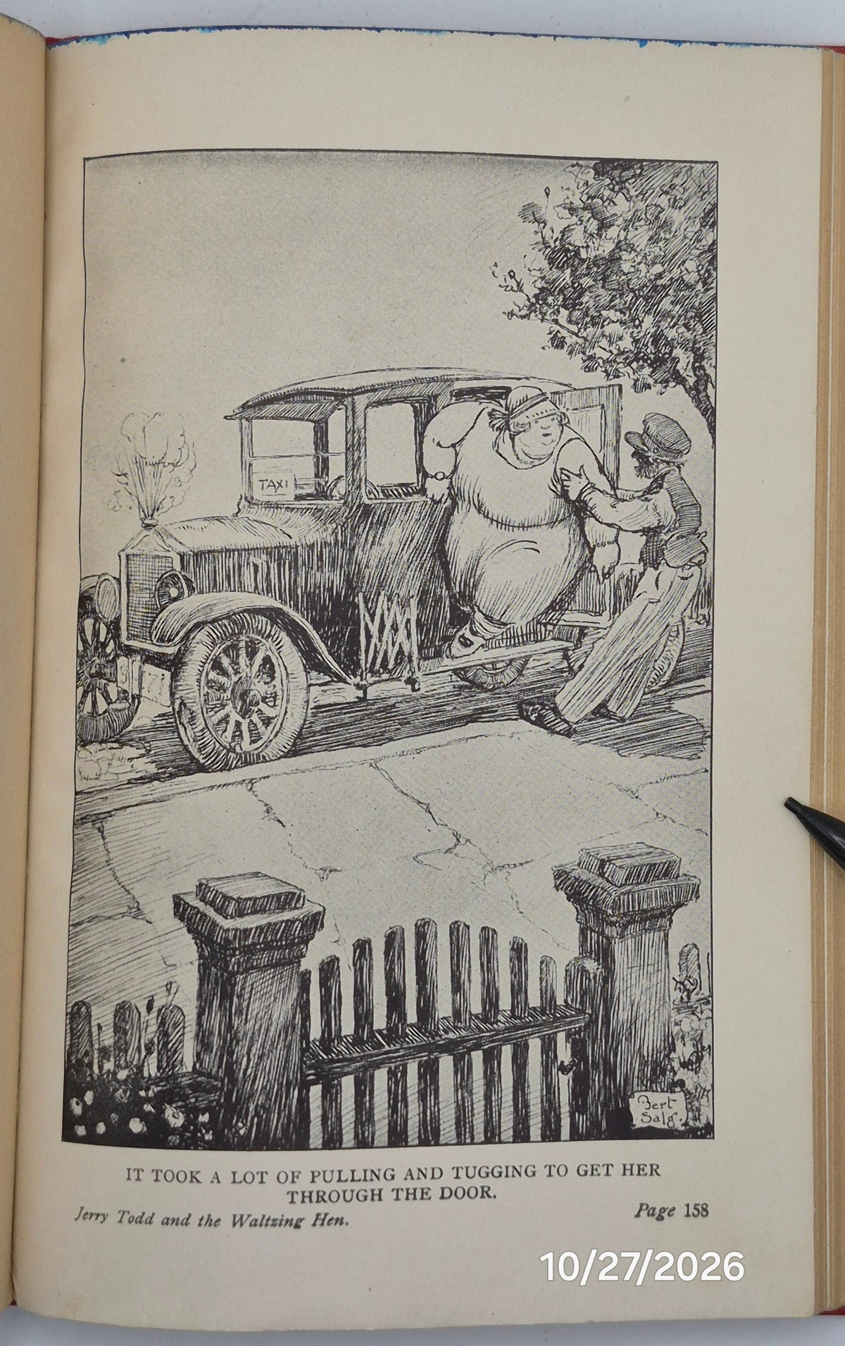 Jerry Todd and the Waltzing Hen by Leo Edwards; Bert Salg (Good, 1925, HC, 226 pgs, Grosset & Dunlap)