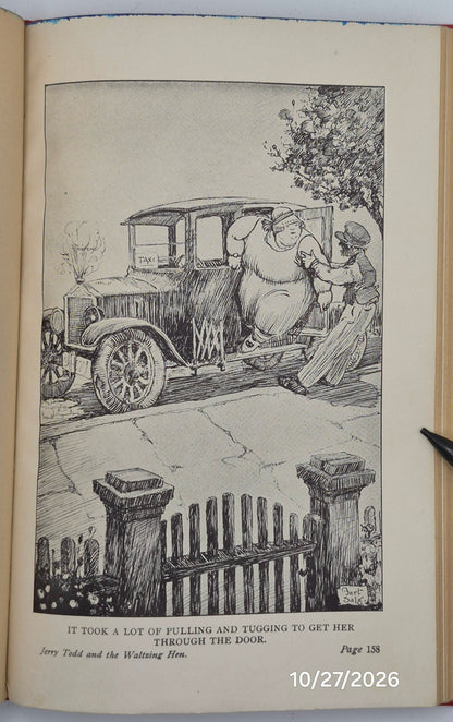 Jerry Todd and the Waltzing Hen by Leo Edwards; Bert Salg (Good, 1925, HC, 226 pgs, Grosset & Dunlap)