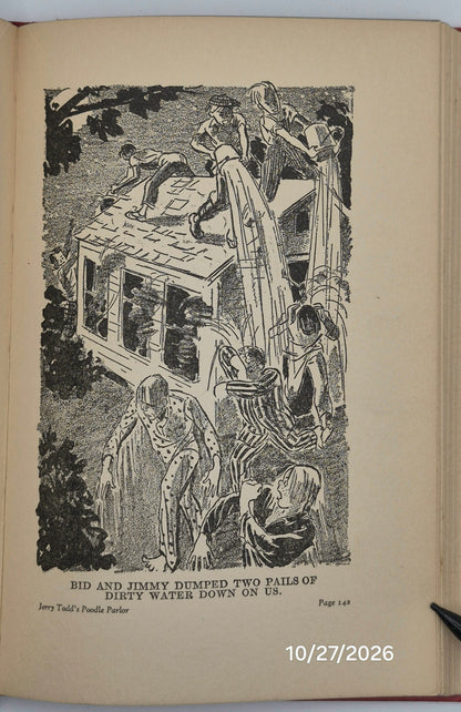 Jerry Todd's Poodle Parlor by Leo Edwards; Bert Salg (Good, 1938, HC, 203 pgs, Grosset & Dunlap, Author's Signature)