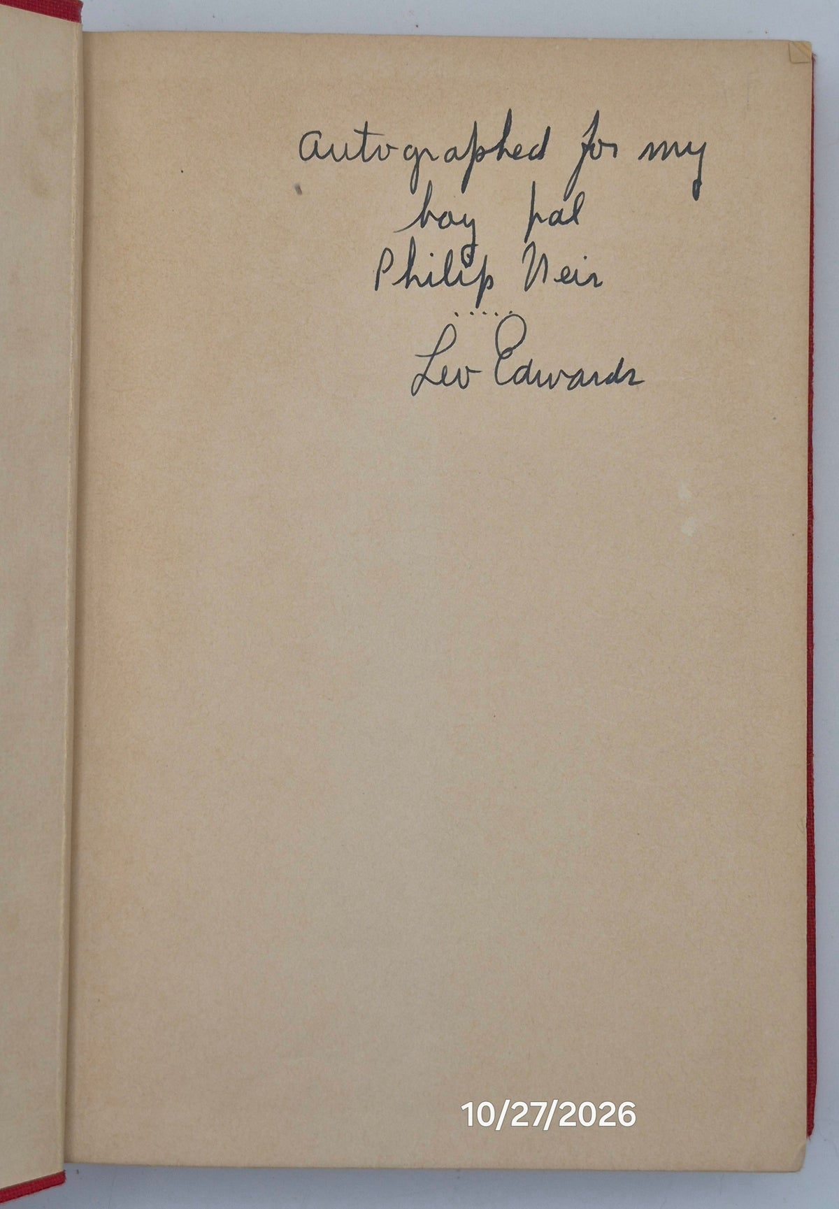 Tuffy Bean at Funny-bone Farm by Leo Edwards; Bert Salg (Good, 1931, HC, 232 pgs, Grosset & Dunlap, Author Autograph)