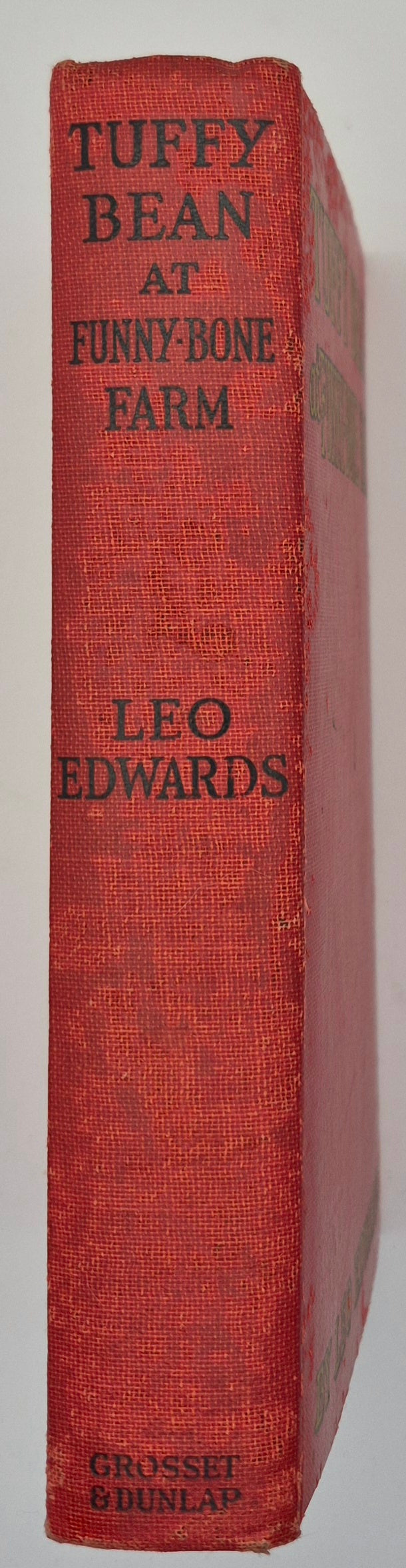 Tuffy Bean at Funny-bone Farm by Leo Edwards; Bert Salg (Good, 1931, HC, 232 pgs, Grosset & Dunlap, Author Autograph)