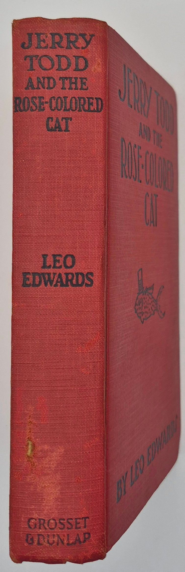 Jerry Todd and the Rose-Colored Cat by Leo Edwards; Bert Salg (Good, 1924, HC, 244 pgs, Grosset & Dunlap)