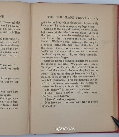 Jerry Todd and the Oak Island Treasure by Leo Edwards; Bert Salg (Good, 1925, HC, 233 pgs, Grosset & Dunlap)