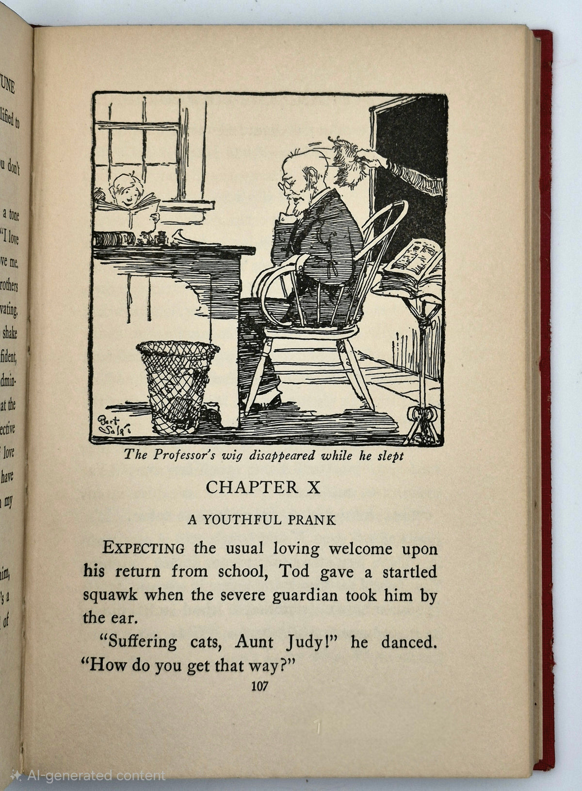 Tuffy Bean and the Lost Fortune by Leo Edwards; Bert Salg (Good, 1932, HC, 224 pgs, Grosset & Dunlap, Author Autograph)