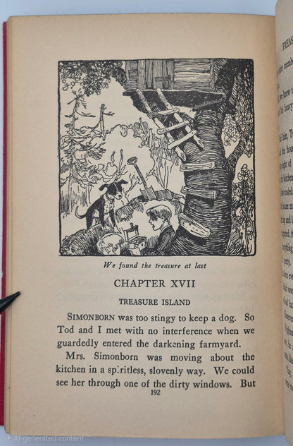 Tuffy Bean and the Lost Fortune by Leo Edwards; Bert Salg (Good, 1932, HC, 224 pgs, Grosset & Dunlap, Author Autograph)