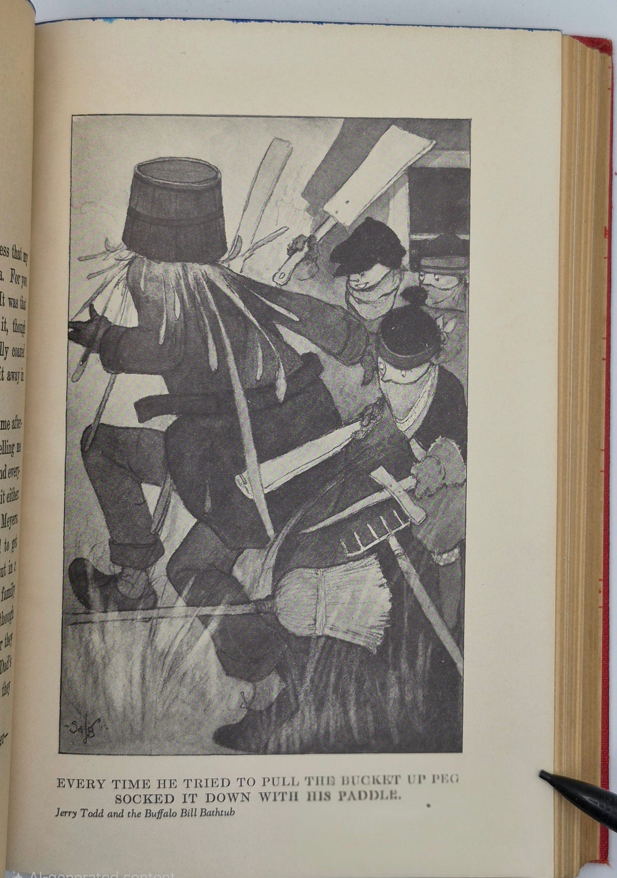 Jerry Todd and the Buffalo Bill Bathtub by Leo Edwards; Bert Salg (Good, 1936, HC, 232 pgs, Grosset & Dunlap)