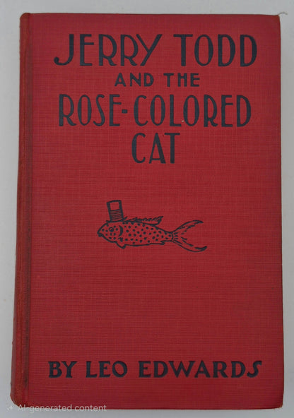 Jerry Todd and the Rose-Colored Cat by Leo Edwards; Bert Salg (Good, 1924, HC, 244 pgs, Grosset & Dunlap)