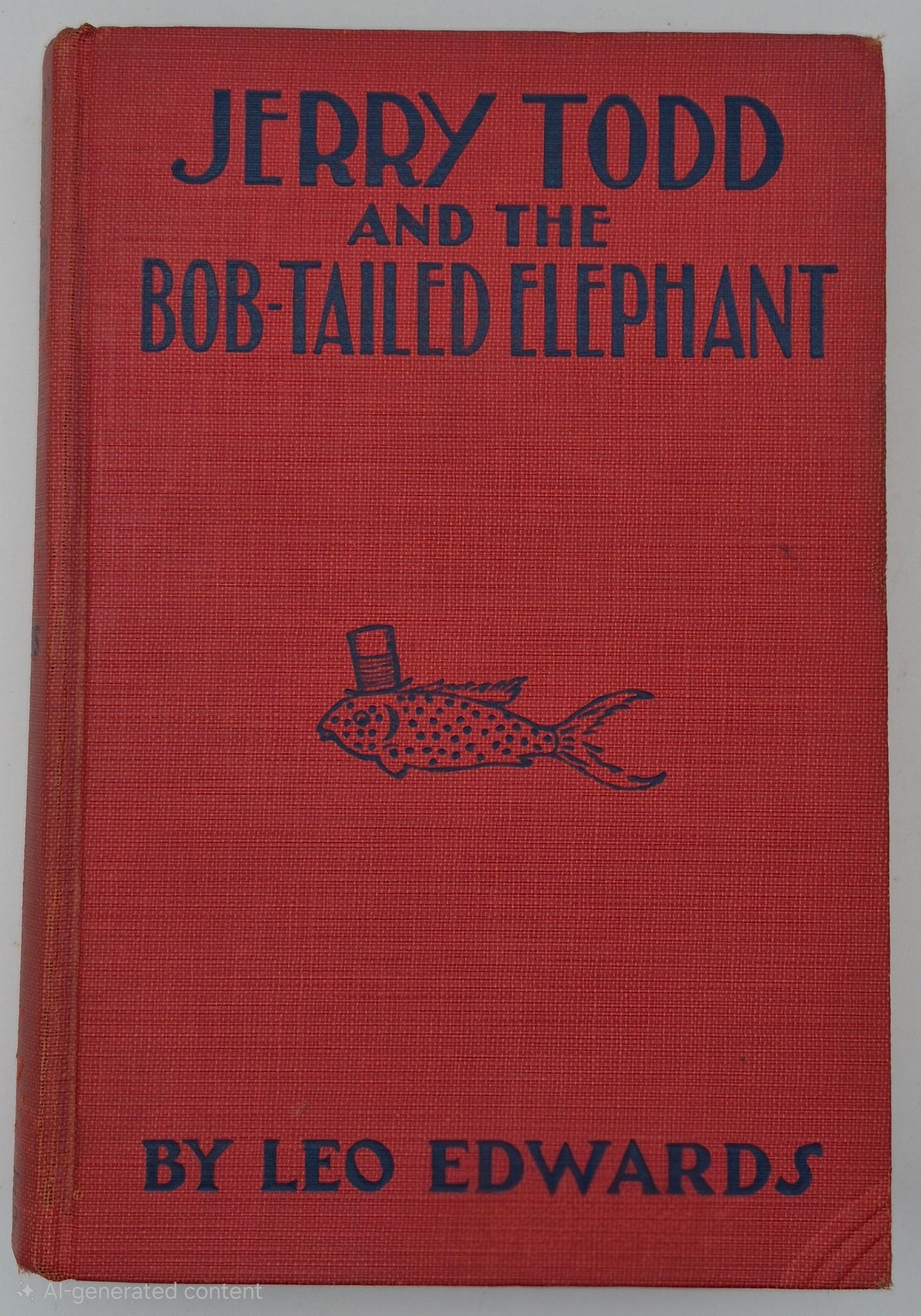 Jerry Todd and the Bob-Tailed Elephant by Leo Edwards; Bert Salg (Good, 1929, HC, 235 pgs, Grosset & Dunlap)
