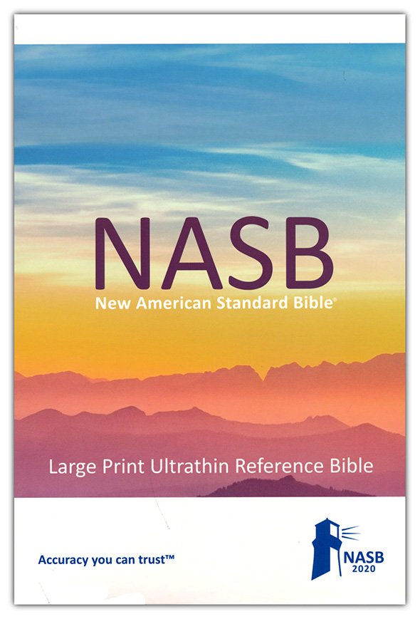 NASB Large Print Ultrathin Reference Bible (New, 2020, Imitation Leather, 1472 pgs, Lockman Foundation)