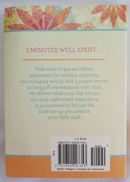 3 Minute Devotions for Women compiled by Barbour Staff (Very good, 2013, Pbk, 192 pages)