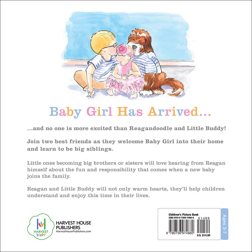 Reagandoodle and Little Buddy Welcome Baby by Sandi Swiridoff (New, 2019, HC)