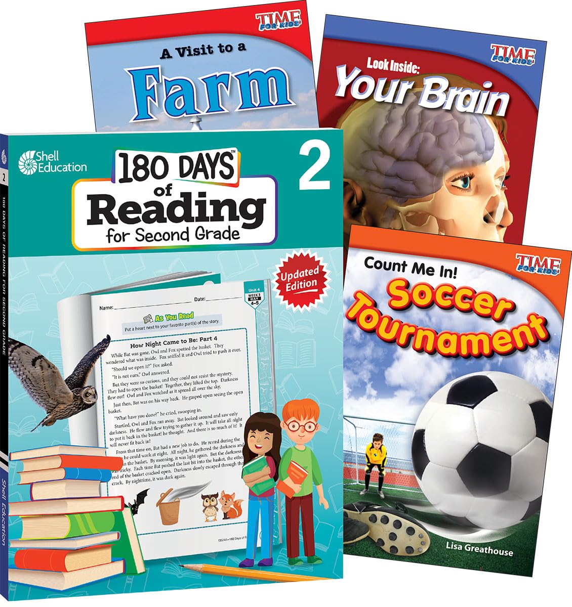 Learn at Home Reading Bundle Grade 2 by Shell Education (New, 2017, Pbk)