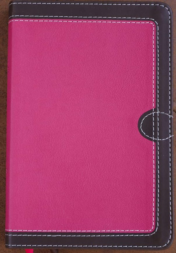 NIV Thinline Compact Bible (New, 2017, Leathersoft-Pink Chocolate, 1088 pgs, Zondervan)