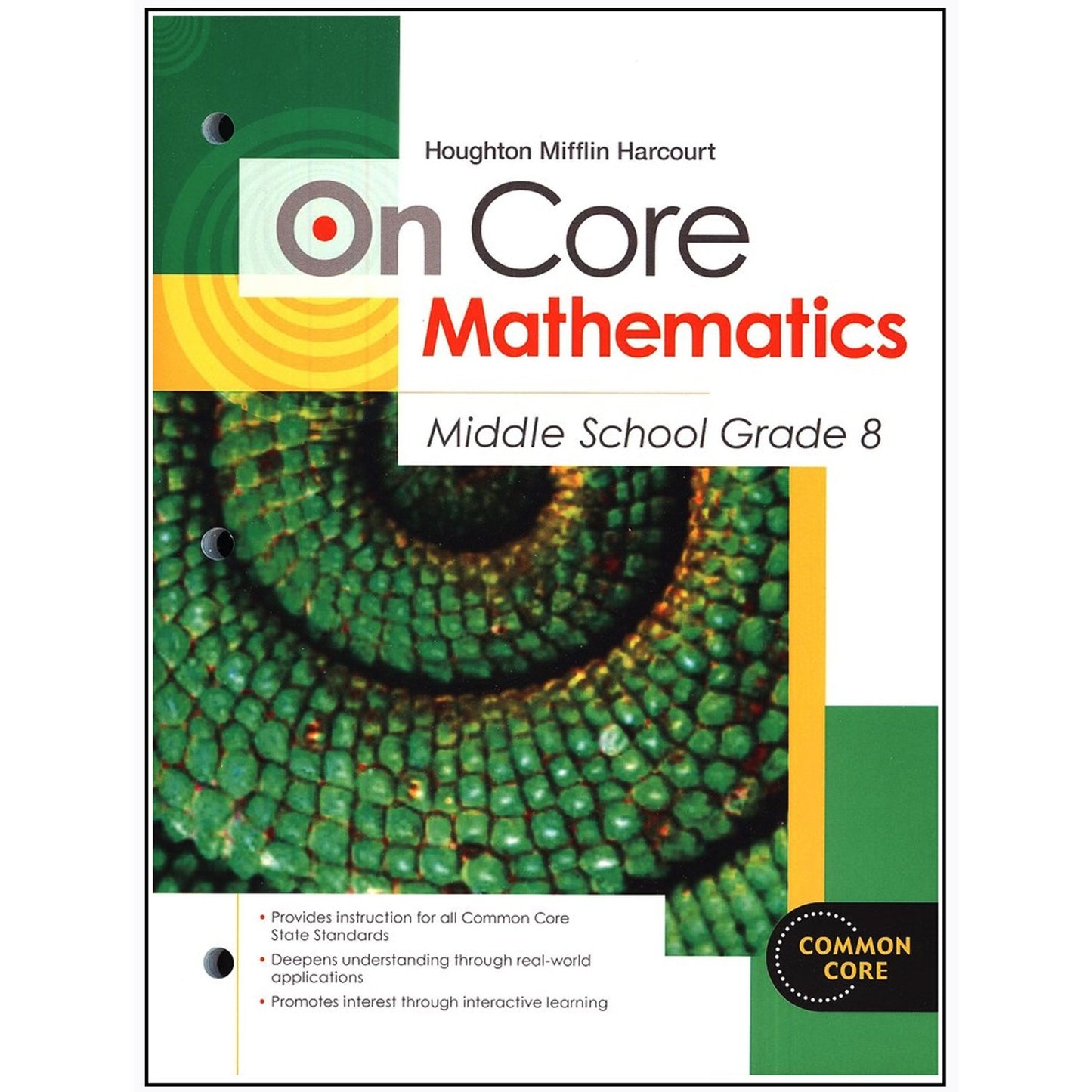 On Core Mathematics Grade 8 Teacher Edition & Student Workbook by Houghton Mifflin Harcourt (New, 2012, Pbk)