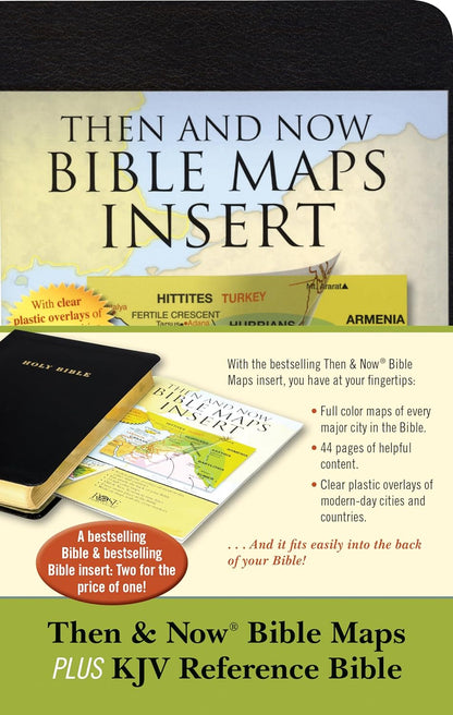 KJV Reference Bible with Then & Now Bible Maps (New, 2018, Imitation Leather, Red Letter, 912 pgs, Hendrickson)